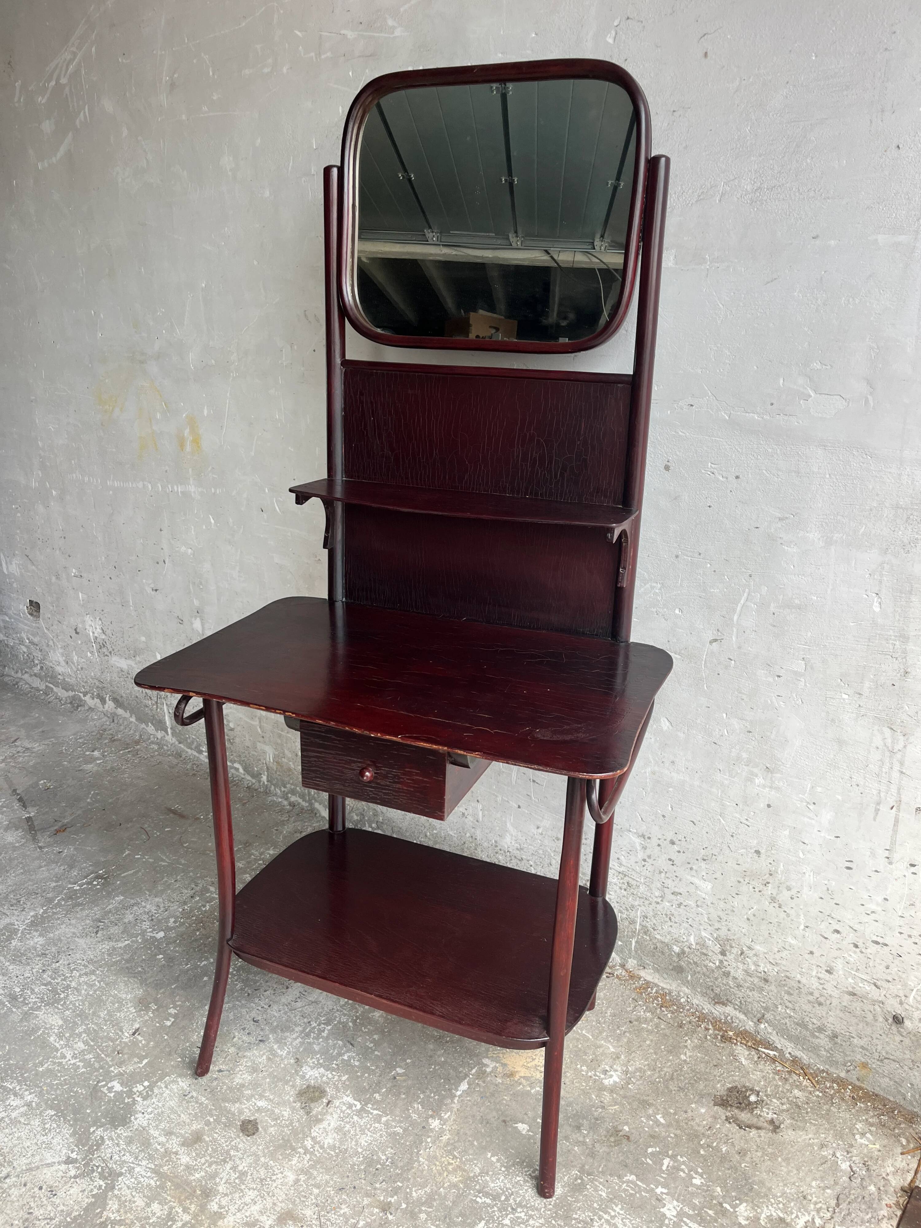 Art Deco vintage dressing table with mirror, 1930s