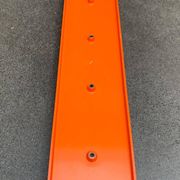Porte-manteau orange de l’ère spatiale du milieu du siècle, années 1960