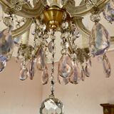 Venetian crystal chandelier Marie-Thérèse old rococo vintage French chandelier Louis XV 1970-80s