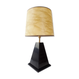 Black pyramid table lamp from the 70s