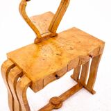 Art Deco Dressing Table with Seat, Poland, 1940s