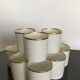 11 cups Gallia porcelain goldware