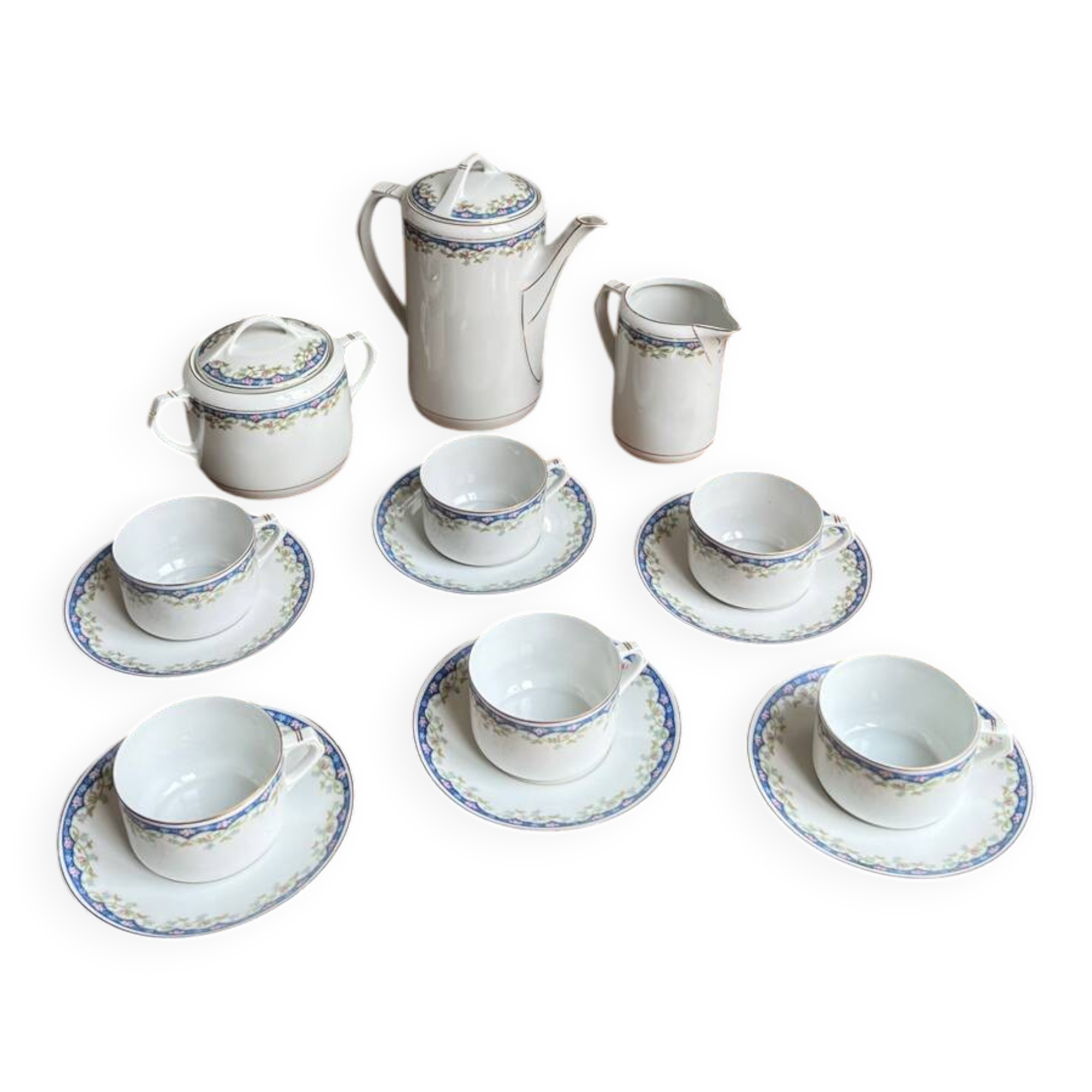 Ancient coffee service – Czechoslovakia, EPIAG Aich, 1920s