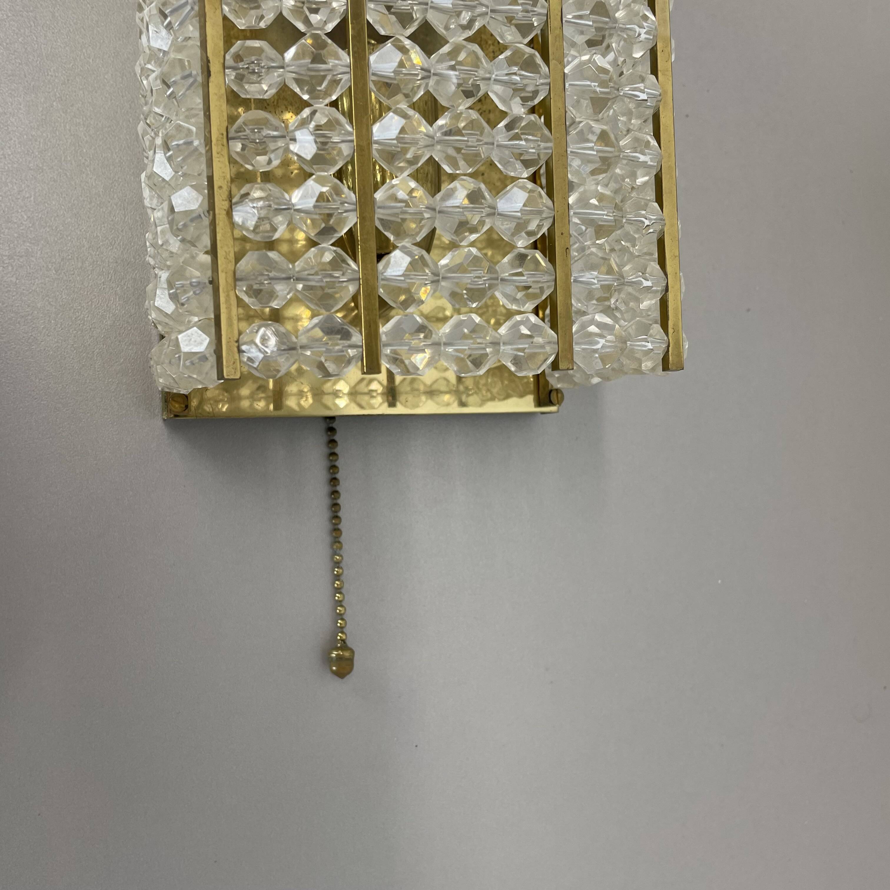 brass and aryl glass wall light sconce by Emil Stejnar, Austria, 1950s