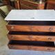 Louis xvi style mahogany 3-drawer chest of 19th century