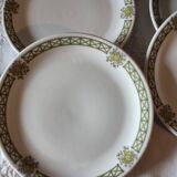 Set of 4 Pillivuyt plates, Pergola decor for dessert