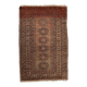 Vintage Afghan Turkoman village Rug 170x112 cm, Red, Black Tribal Medium