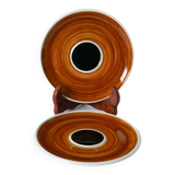 Paire d'assiettes à dessert Villeroy & Boch Design, 1960