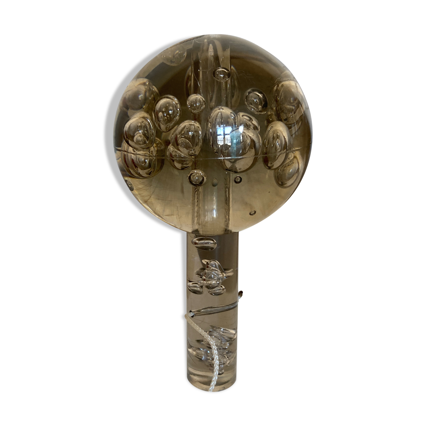 Bilboquet en plexiglas bullé space age 1970