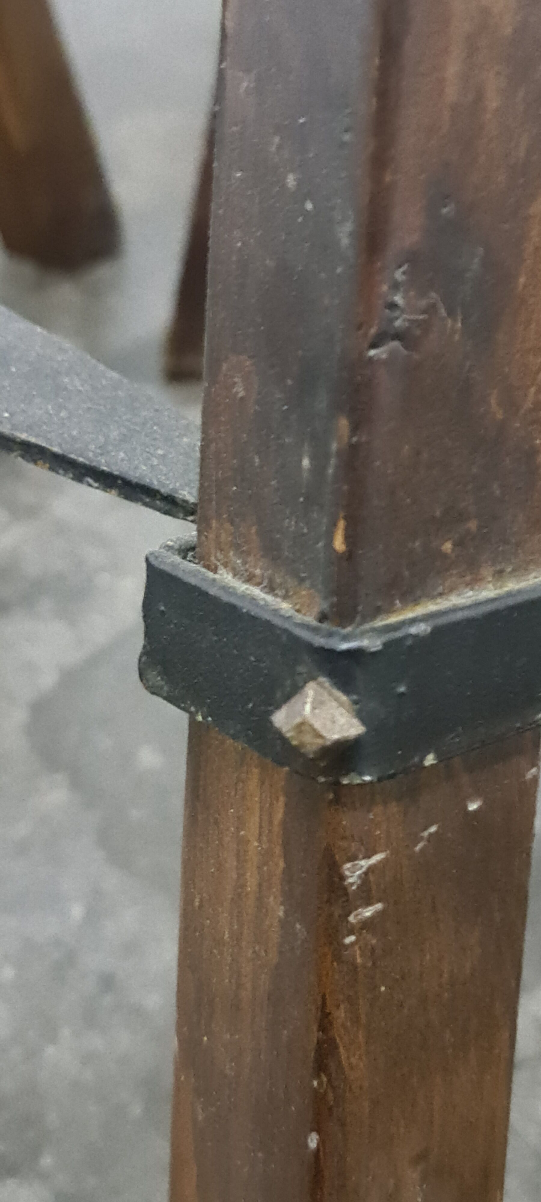 Vintage set of 3 Brutalist bar stools