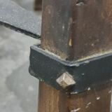 Vintage set of 3 Brutalist bar stools