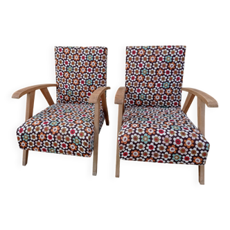 Pair of Scandinavian-style armchairs