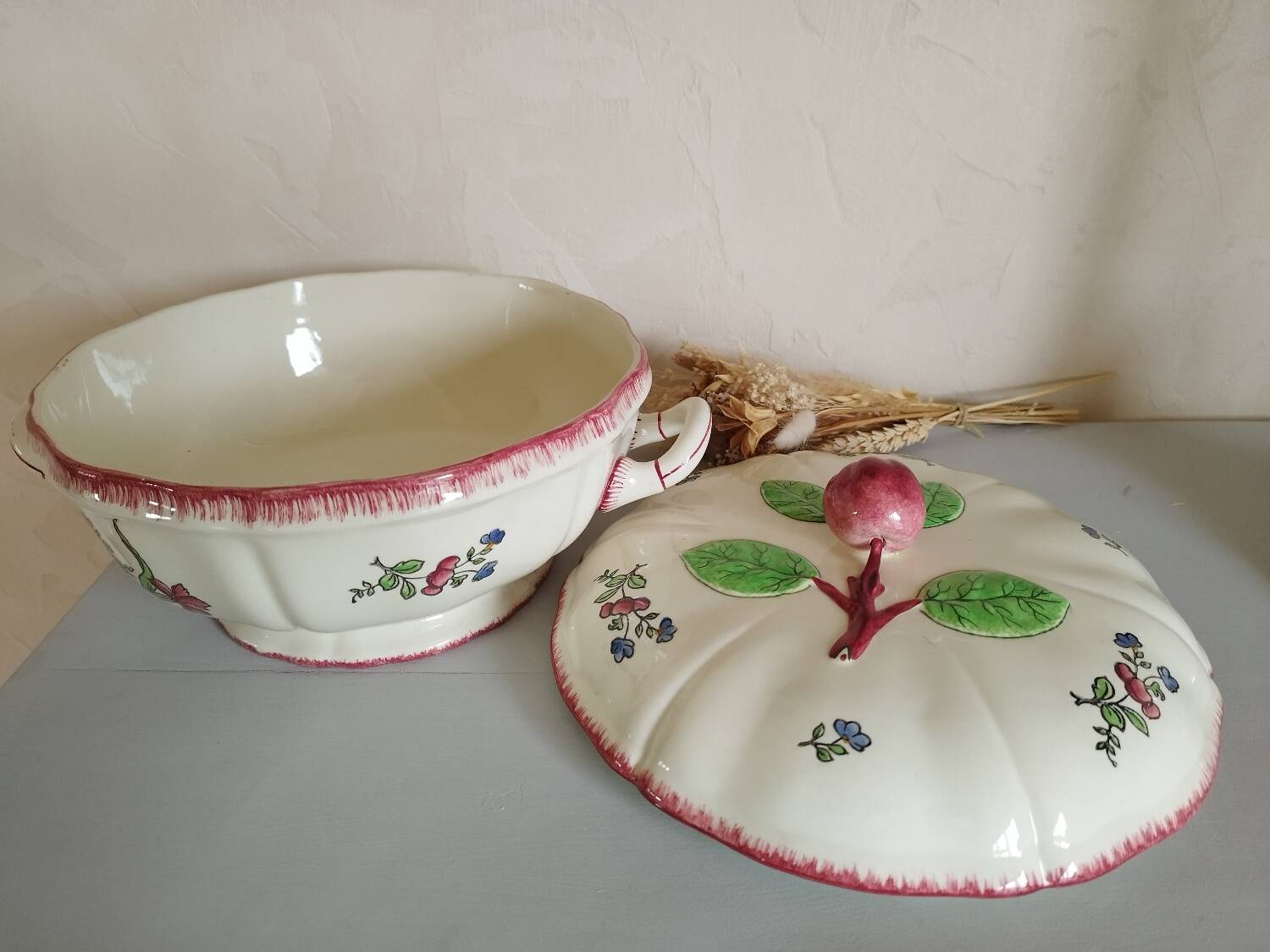 Gien earthenware soup tureen