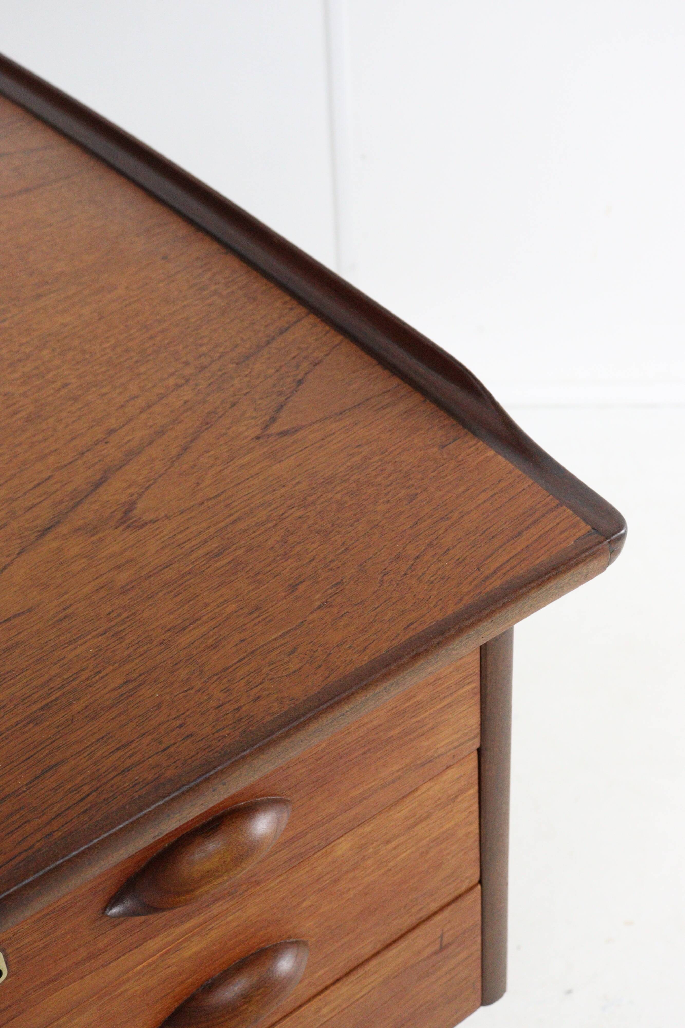 Danish boomerang desk by Peter Løvig Nielsen for Hedensted Møbelfabrik