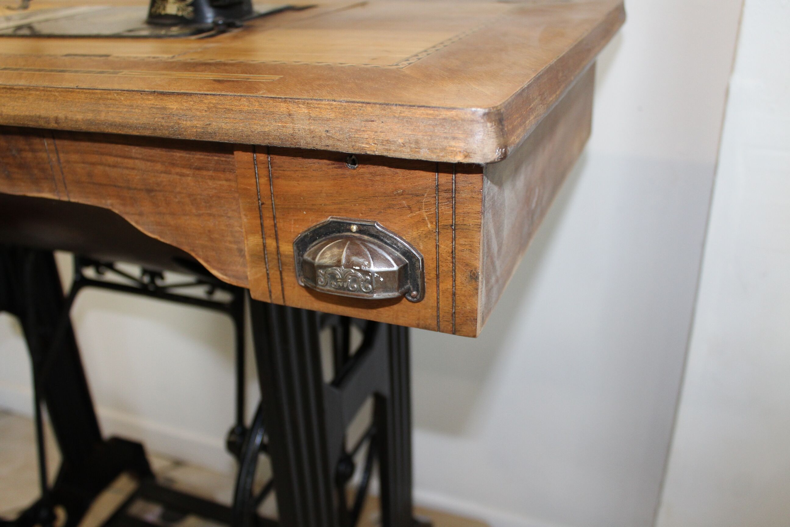 Restored old sewing machine