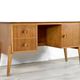 Midcentury Teak Petite Desk / Dresser By Meredew. Vintage Modern Danish Sca