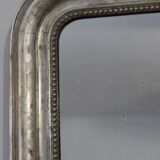 Louis Philippe silver mirror - 110 X 80 cm