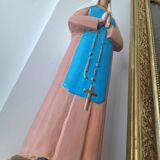 Large antique statue of the Virgin, vintage religious decoration