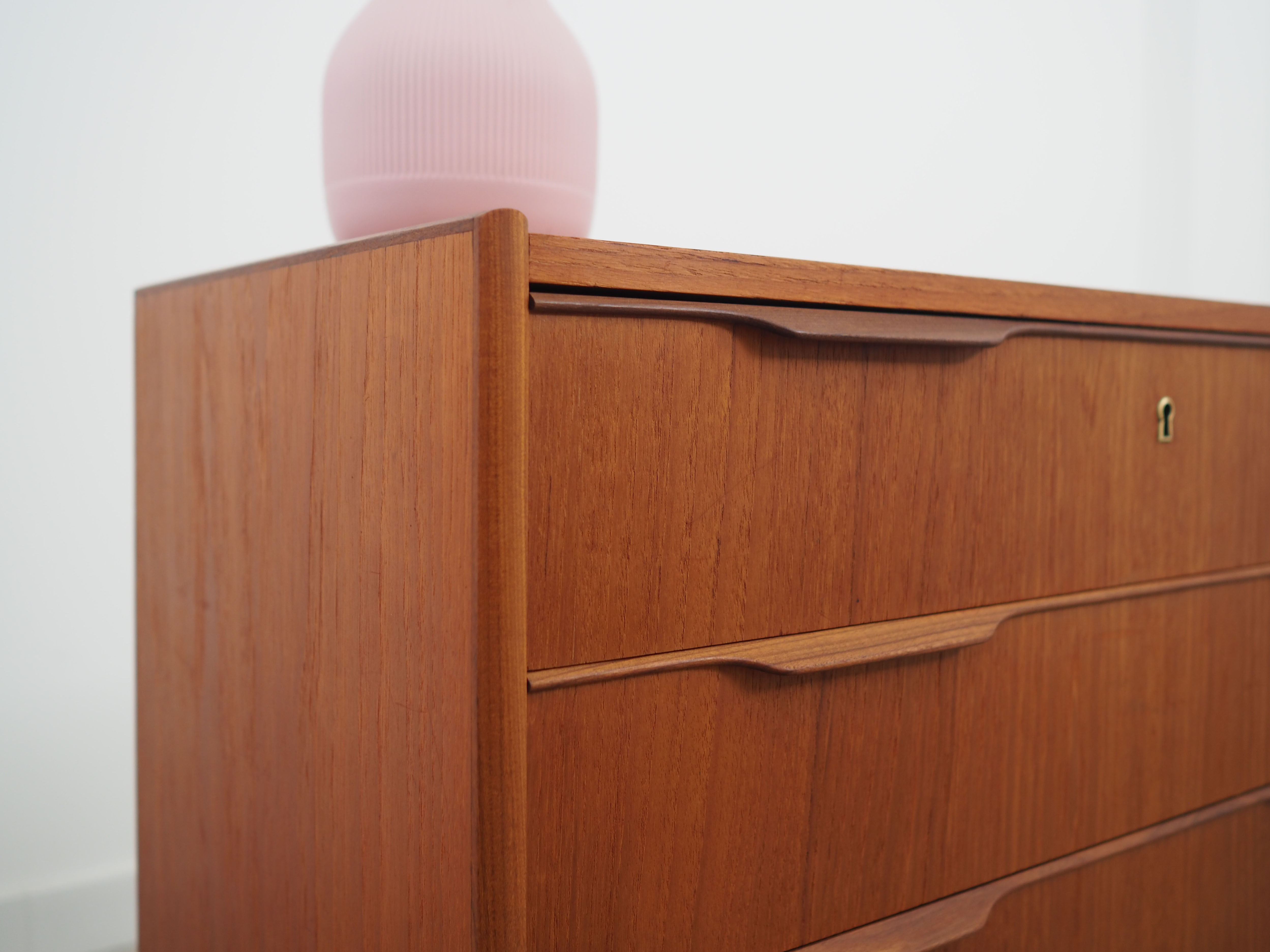 Teak chest of drawers, Danish design, 1970s, made in Denmark