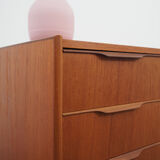 Teak chest of drawers, Danish design, 1970s, made in Denmark