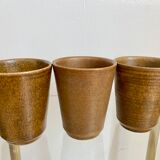 Set of 4 cups in old sandstone