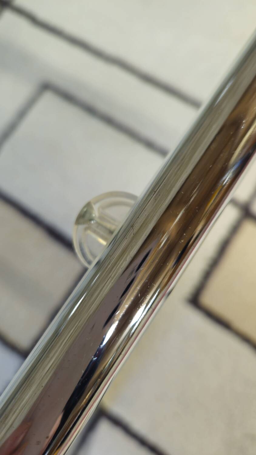 Chrome and glass coffee table, 1970