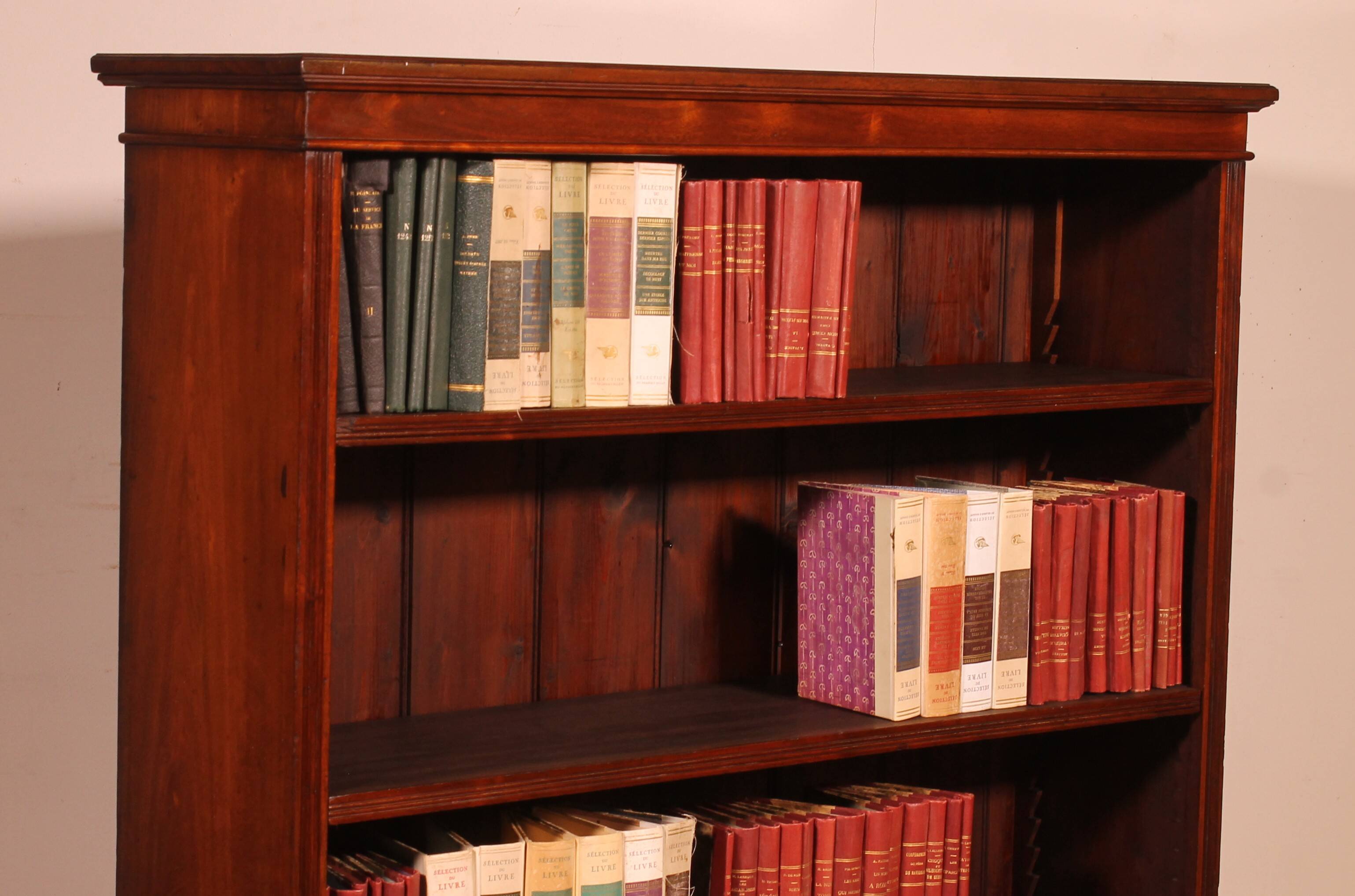 open mahogany library - 19th century