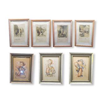 4 Poulbot paintings 3 other Hc 1 lot €120