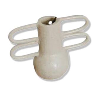 Vase méli-mélo rond crème