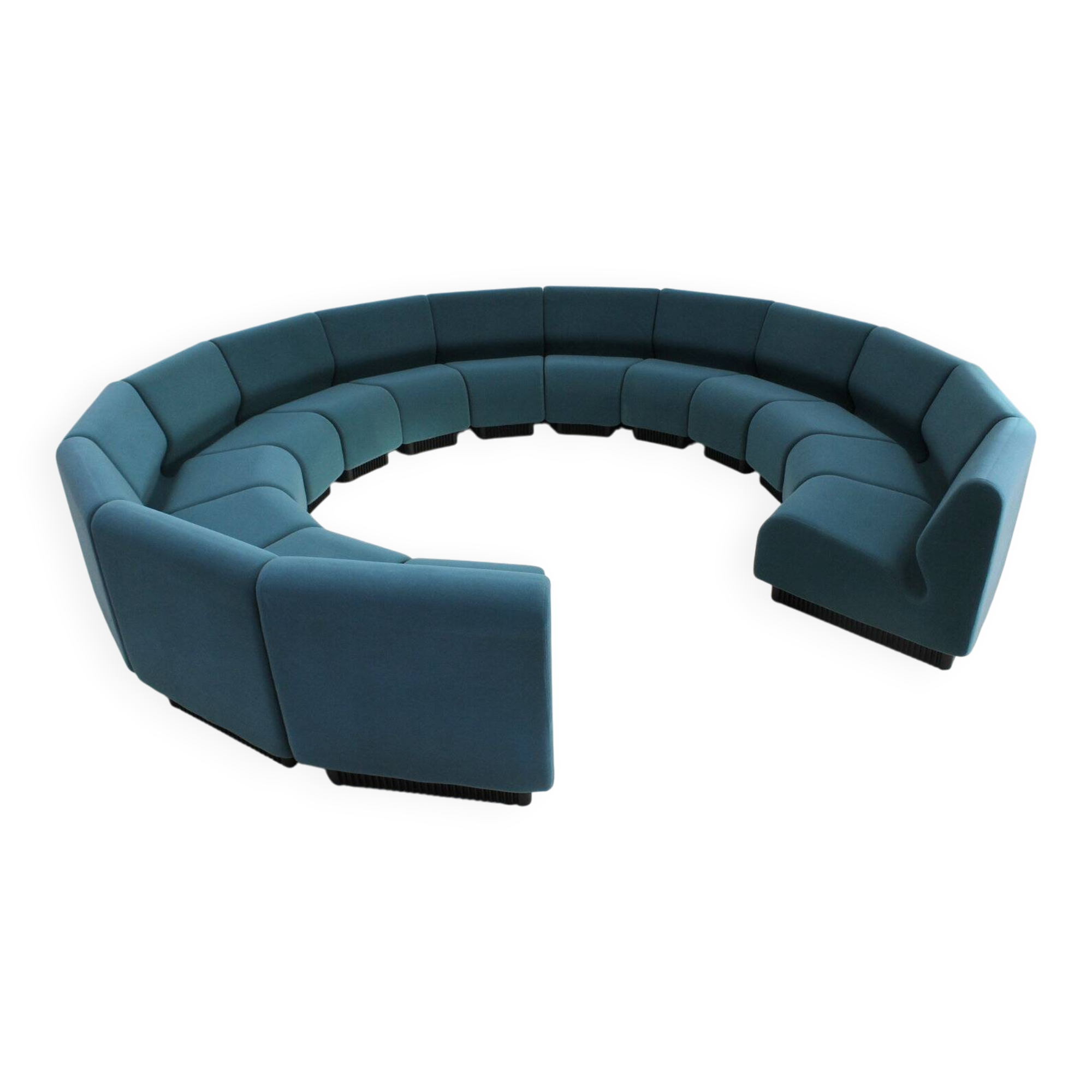 Vintage large modular round sofa by Don Chadwick for Herman Miller