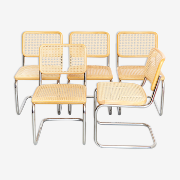 Lot de 5 chaises par Marcel Breuer & Mart Stam pour Thonet