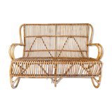 Rattan bench