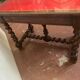 Table bureau Louis XIII en noyer sculpté XIX siècle