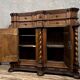 Important Alsatian support buffet in stained solid wood, dating from the 17th century.