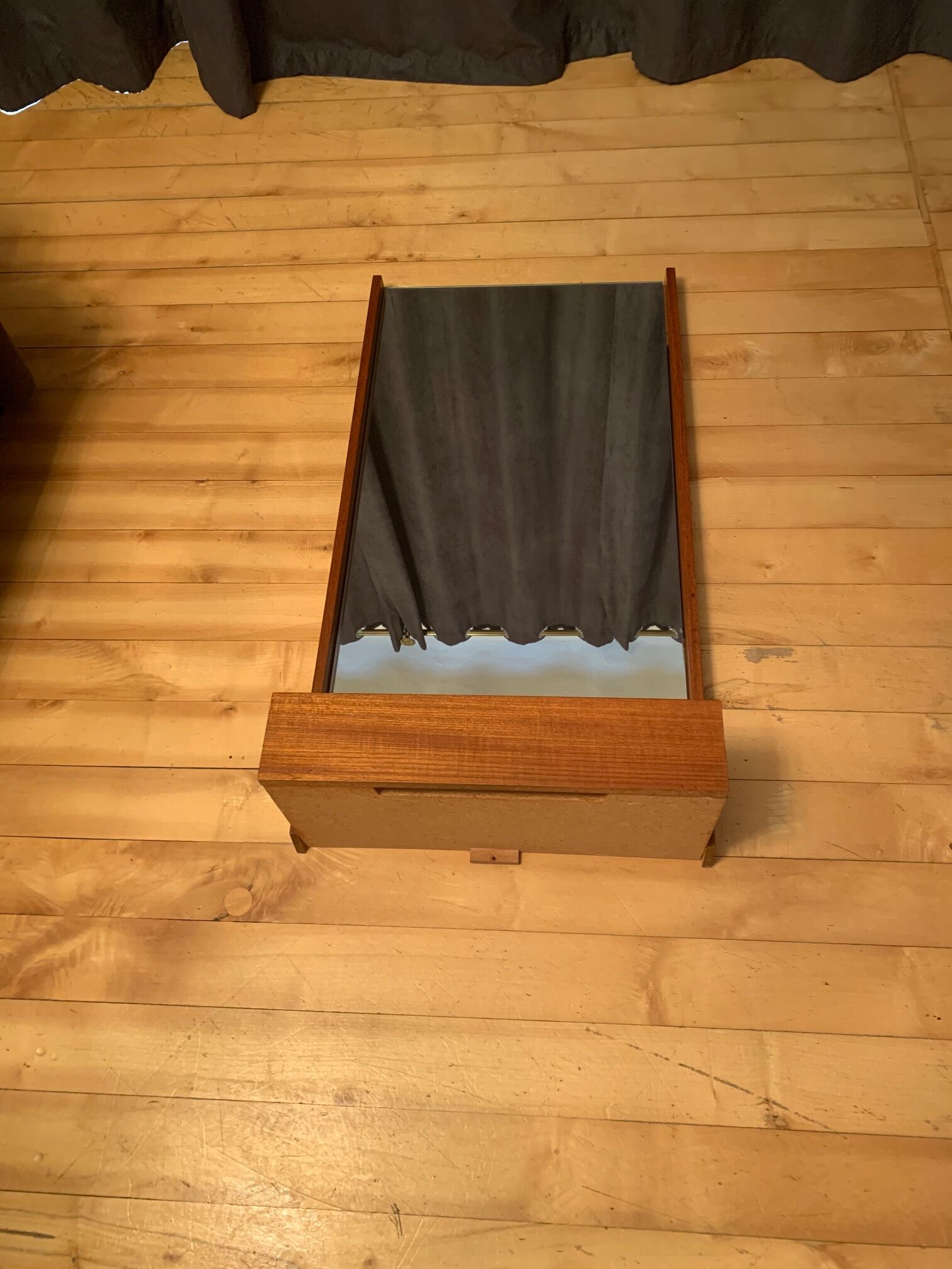 Mirror, wall dressing table, 1970s