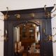 Coat rack / Revisited antique cloakroom, Napoleon III, in painted walnut.