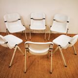 Suite of 6 DORSAL chairs by E. Ambas & G. Pirelli
