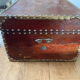 Flat wooden trunk