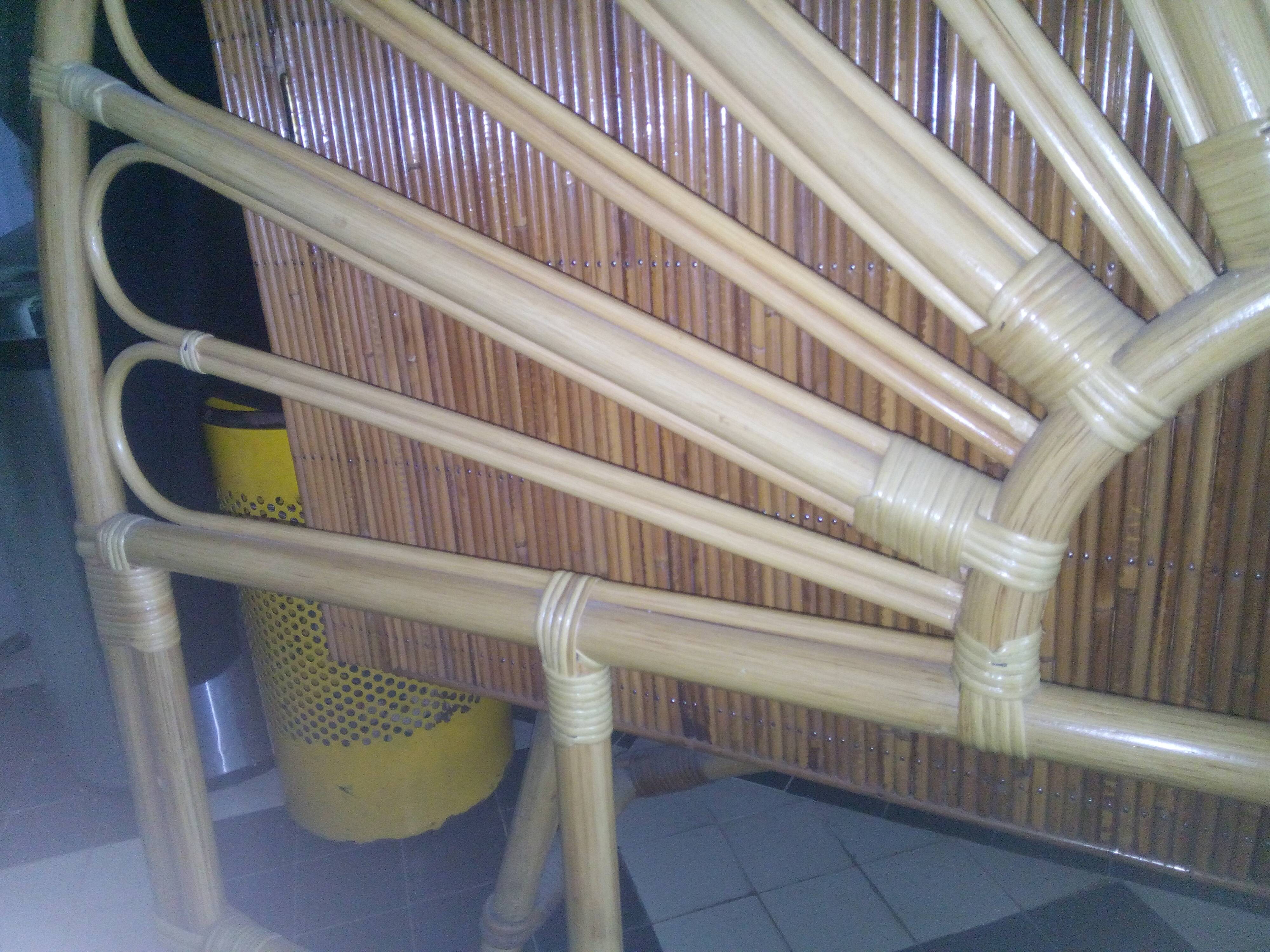 Rattan bedhead