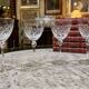 Set of 4 crystal stemmed glasses daum model boléro