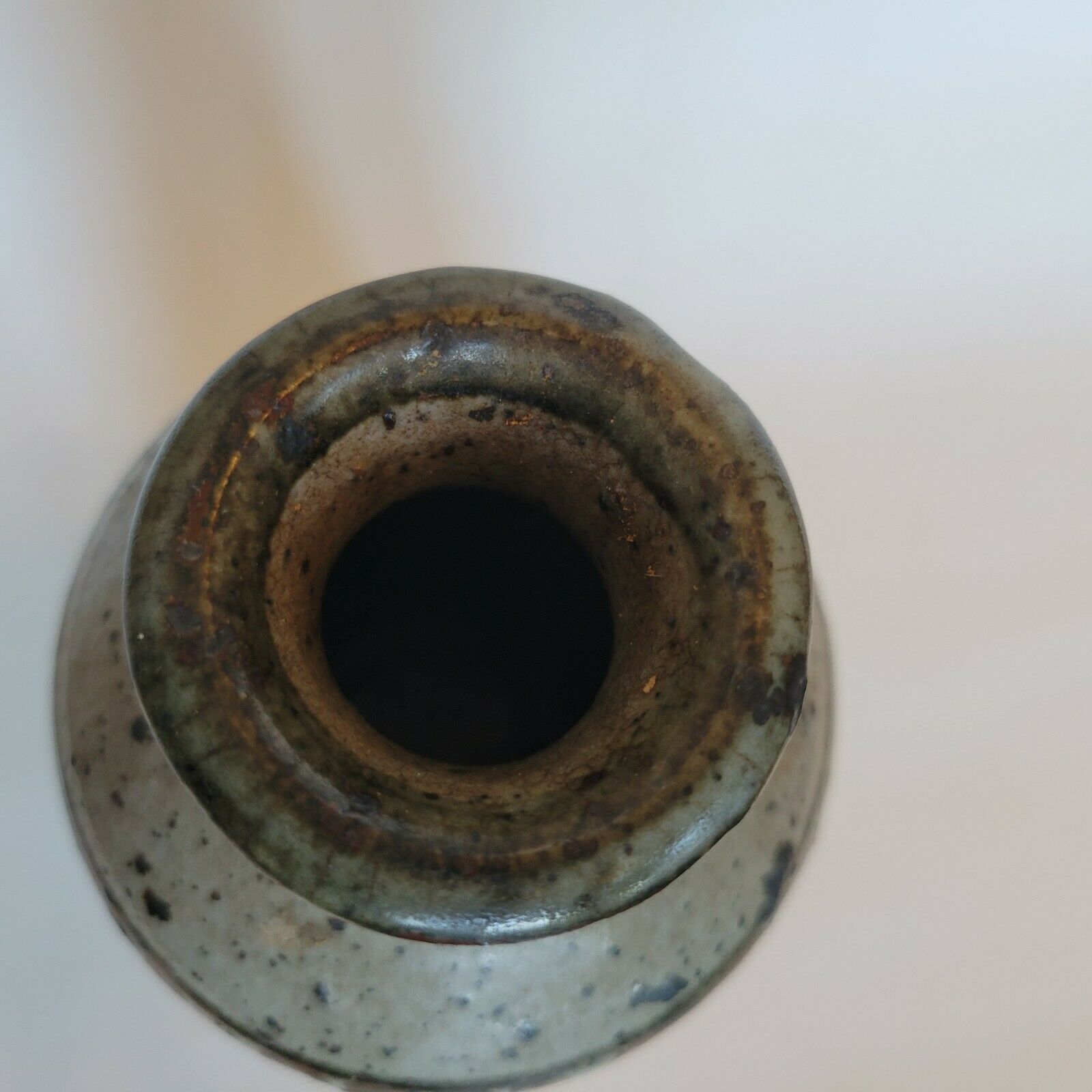 Ceramic ceramic bottle sandstone signed