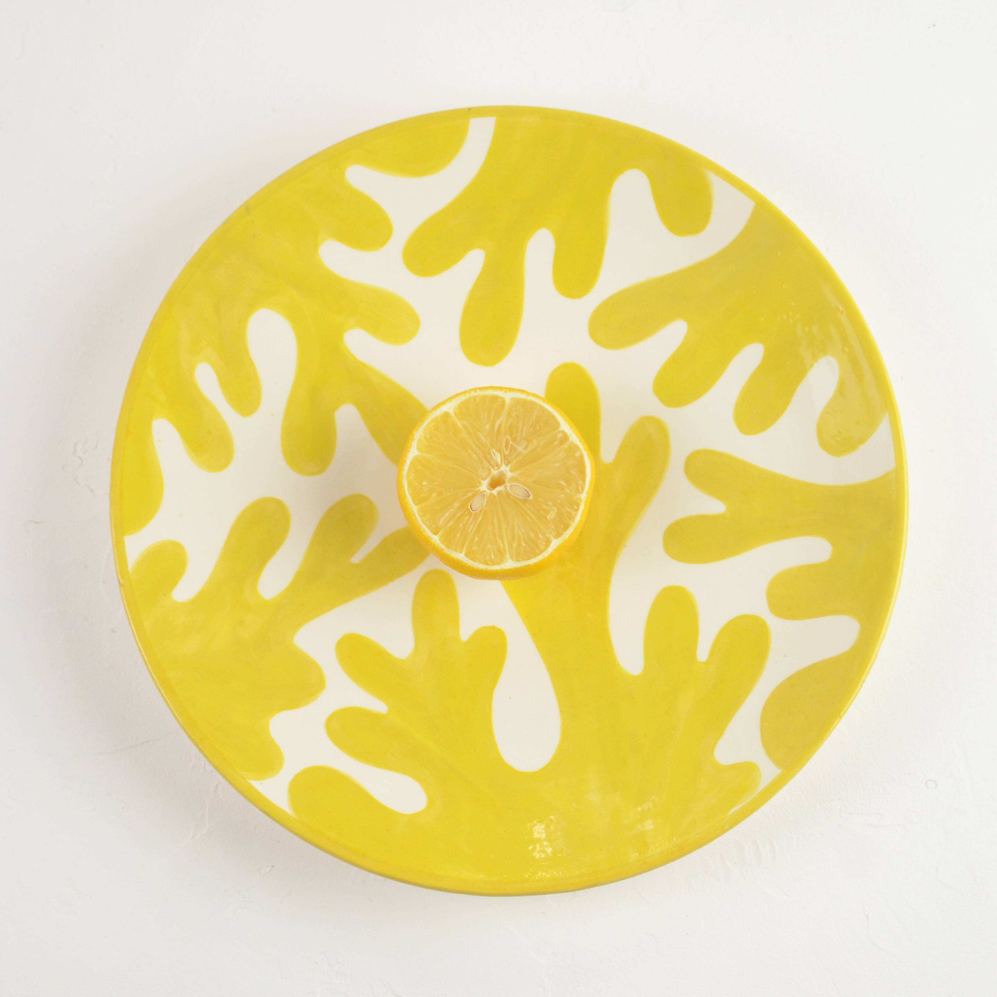 Large plate - Yellow Cineraria