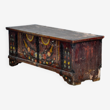 Folk Art Wedding Chest, Anno 1905