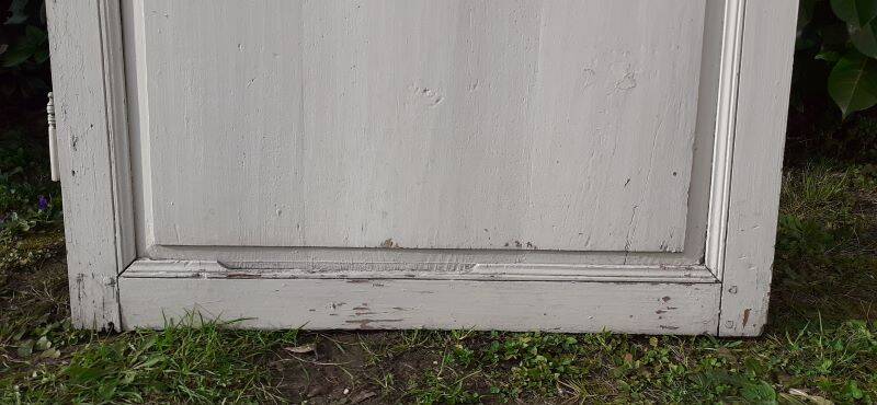 Small 18th century cupboard door h171.5x87.5cm old