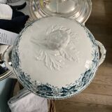 Badonviller half-porcelain soup tureen