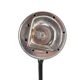 1980s Italian Desk Lamp – Sculptural Gooseneck Design with Dome Shade