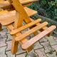 Designer bench in solid oak