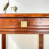 Side table vintage art deco style pedestal table