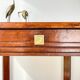 Side table vintage art deco style pedestal table