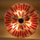 Mid-century design glass pendant/Napako, 1960's.